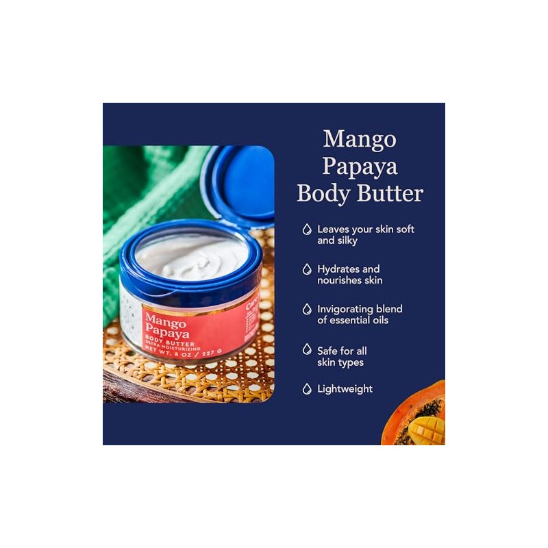 Spenser & Jensen - Mantequilla corporal de 8 onzas (Mango