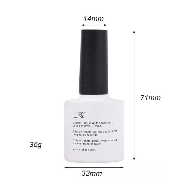 JR Pegamento Para Foil Jr 10ml Decoración Para Uñas Acrílico