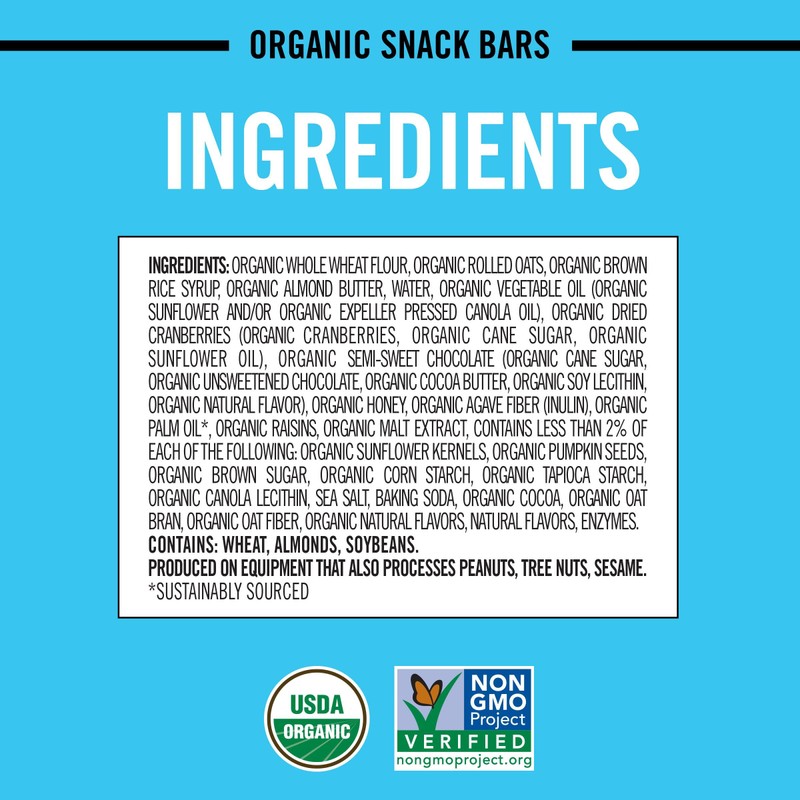 Dave's Killer Bread Trail Mix Crumble Organic Snack Bars, 12