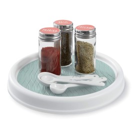 Copco Mueble Antideslizante para despensa, Tocadiscos Lazy Susan, 9 Pulgadas, Azul