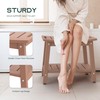 Waterproof HDPE Shower Bench, Brown