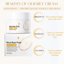 15PCS Rice Raw Pulp Skin Care Sets & Kits, Rice Travel Skincare Set, Hydrating and Moisturizing Skin with Rice Cleanser,Toner,Lotion,Serum,Cream + 10PCS Hyaluronic Acid Serum for Face