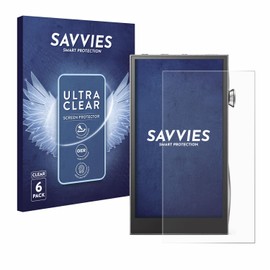 Savvies 6 Pack Screen Protector compatible with Astell&Kern A&futura SE300 Protection Film Clear