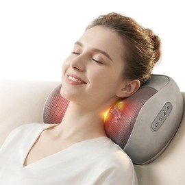 Cordless Neck & Shoulder Massager with Heat, Rechargeable