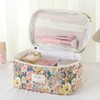 Rockreyoa Travel Cosmetic Bag Coquette Cosmetic Bag Made of Cotton