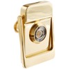 Rockwood 614V.3 Brass Door Knocker with Door Viewer, 2-1/8" Width
