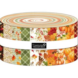 Timeless Treasures Jelly Roll - Gather With A Grateful Heart Timeless Treasures Precuts M526.44