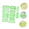 DOITOOL 11pcs Geometric Drawing Template Set Plastic Ruler Stencils for