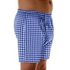 3-Pack Men's Navy Check Regular Absorbency Incontinence 2-in-1 Boxers Medium