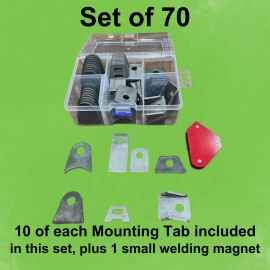 Core Logic Roll Cage Weld Tab kit 70 Tabs, Steel Tabs, Chassis Tabs, Tubing Kit, Weldable