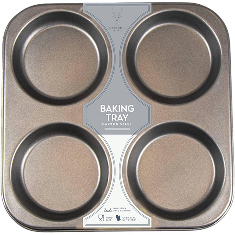 Caribou Living Yorkshire Pudding Large 4 Hole Tray Non Stick