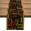 Nepnuser Juneteenth Table Runner Black Pride Party Decorations African American