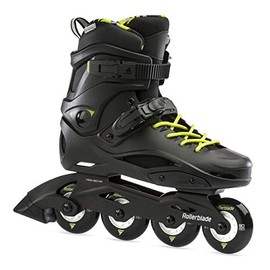 Rollerblade RB Cruiser Unisex Adult Fitness Inline Skate, Black/Neon Yellow, Urban Performance Inline Skates
