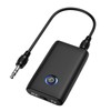 Ankilo Aux Bluetooth Adapter for Car, Bluetooth 5.0 Transmitter Receiver, Wireless Bluetooth 3.5mm, 2-in-1 Bluetooth Aux Adapter, Audio Receiver for Laptop, Radio, Headphones, Speakers, TV, Black