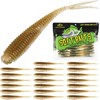 LUCKYFISHING Soft Plastic Baits Forked Tail Fishing Soft Bait for