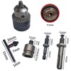 5 Pcs ZONADAH 1.5-10mm Quick Change Drill Chuck Adapter Kit
