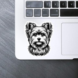 Medium 100mm 'Yorkshire Terrier' Permanent Sticker Decal for Cars/Windows/Bins/Walls etc (DW00120293)