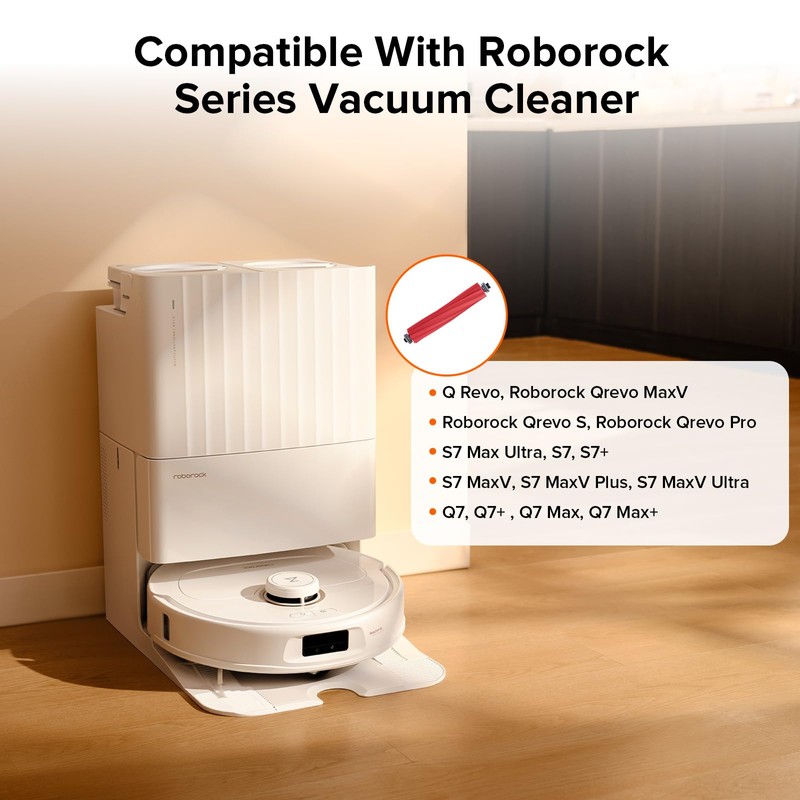 roborock Rubber Main Brush Replacement Qrevo S Pro、Q Revo Series,