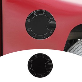 HTHE Fuel Filler Door Gas Tank Cap Cover Fit for 2014-2018 Chevy Silverado & for GMC Sierra Exterior Accessories Black