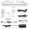 LABOREDUCER RGB Under Cabinet Lights,6 Pack Plug in or Hardwired