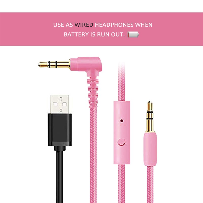 Riwbox CT-7 Cat Ear Bluetooth Headphones, LED Light Up Bluetooth