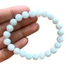 crystalmiracle Aquamarine 8 Mm Beaded Round Stretch String Fashion Accessory