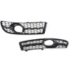 1 Pair Front Fog Lamp Grille Bezel 8E0807681F Glossy Black