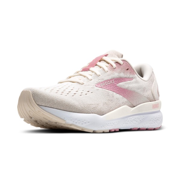 Brooks Women’s Ghost 16 Neutral Running Shoe - Coconut/Zephyr/White -