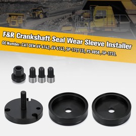 PTNHZ Front & Rear Crankshaft Seal Wear Sleeve Installer Compatible For Caterpillar 3406 3408 C15 Engines 6V-6142/ 6V-6143/ 5P-1737 (3)/ 9S-8858/ 5P-1733