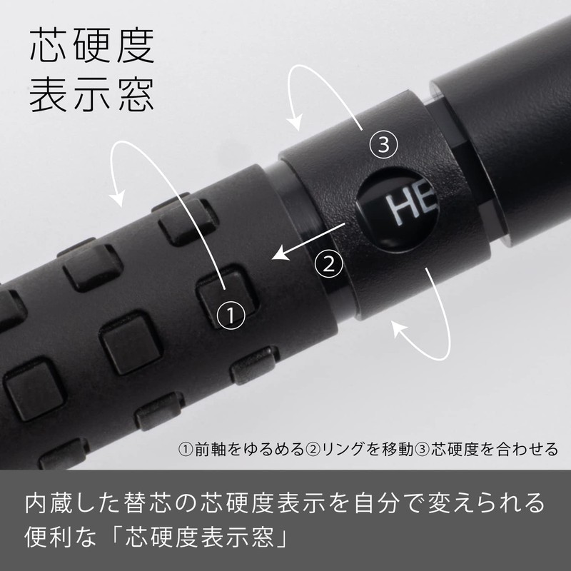 Pentel XQ1003-1N Mechanical Pencil Smash, 0.3mm, Black, 5pcs