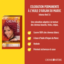 Creme Of Nature Hair Colour - Hair Colour Exotic Shine Colour Intensive Red 7.6