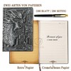 3D Dragon Vintage Diary + Pen Set, A5 Lined Notebook,