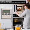 Digital Cooking Thermometer Timer LCD Display ℃/℉ W/Probe for Barbecue