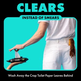 DUDE Wipes - Flushable Wipes with DUDE Bombs Toilet Spray - 18 Pack, 864 Count + 1 Spray Bottle - Mint Chill Extra-Large - with Eucalyptus & Tea Tree Oil - Forest Fresh Stank Eliminator