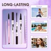Waterproof Long-Lasting Liquid Eyebrow Pencil 2 in 1 Liquid Eyebrow