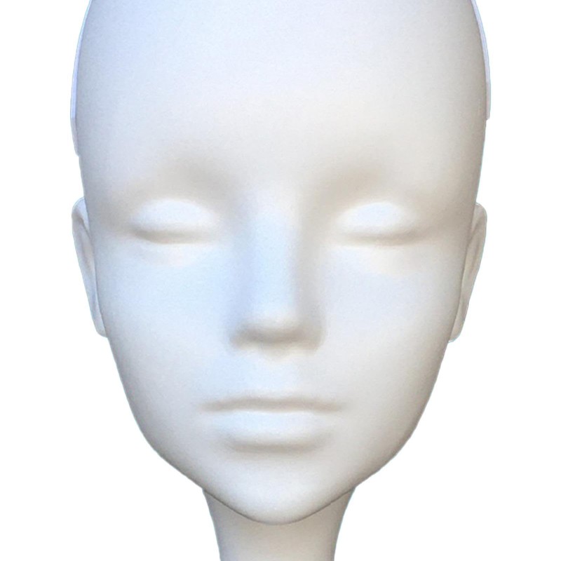 Perfeclan Mannequin Head Foam Display Lightweight Wigs Display Head Multi-Purpose
