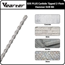 Vearter SDS PLUS 4 Cutter  3/4''  X 18''  Rotary Hammer Drill Bit For Concrete Masonry