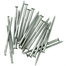 No.8 x 1.58 (4.0mm x 40mm) Pozi Countersunk Wood Screw - Stainless Steel (A2) (Pack of 20)