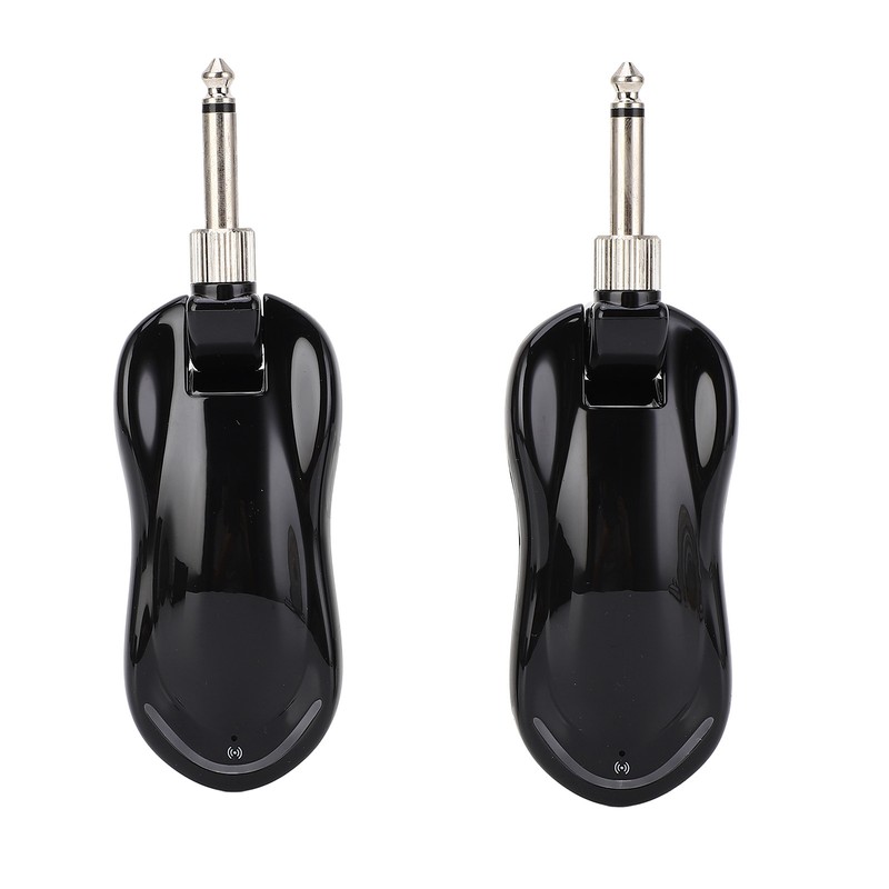 Black Guitar Wireless Transmitter Receiver Kit with Reverberation Type C