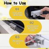4 Sets Sliding Window Security Locks with Key-Childproof Window Stoppers