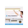 AIKVSXER 1x4 LED Flat Panel Light Surface Mount for Auditoriums