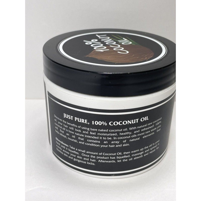 Renpure Professionals 100% Organic Coconut Oil Jar 8 FL OZ