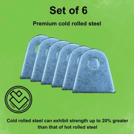 Core Logic Roll Cage Tabs -Set of 6 Metal Tabs, Seat Belt Tabs, RZR, Rock Crawler, Mounts