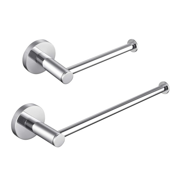 KIBI Circular 2-Piece Bathroom Hardware Set in Polished Chrome –