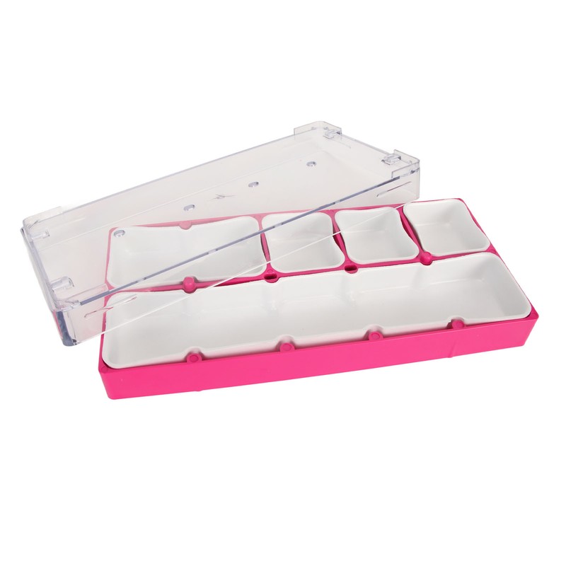 Watch Parts Storage Box 5 Compartments Portable Dustproof Multipurpose Watch