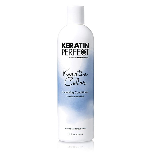 Keratin Perfect - Color Smoothing Conditioner - Hydrates, Nourishes & Restores Shine - For Damaged, Dry, Frizzy, Color Treated Hair - Maintain Colour Depth, Tone - Sulfate-Free Travel-Friendly - 12 oz