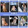 Spacocld PU Leather Dog Car Seat Cover for Back Seat