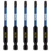 5 x Rennie Tools 75mm Long T25 TX25 Impact Screwdriver