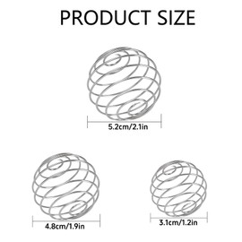 HSLPSM 3 Stück Edelstahl Shaker Kugel, Stainless Steel Mixing Flaschenmischer Ball Kugel Protein Mixer, Sport Fitness Shaker Eiweiß Shaker Bottle Cup Wire Whisk für Protein Blended Getränke