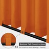 Easy-Going Outdoor Patio Curtains Detachable Tab Top Windproof Weatherproof Curtain